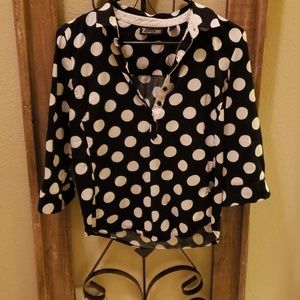 NY&CO polka dot blouse